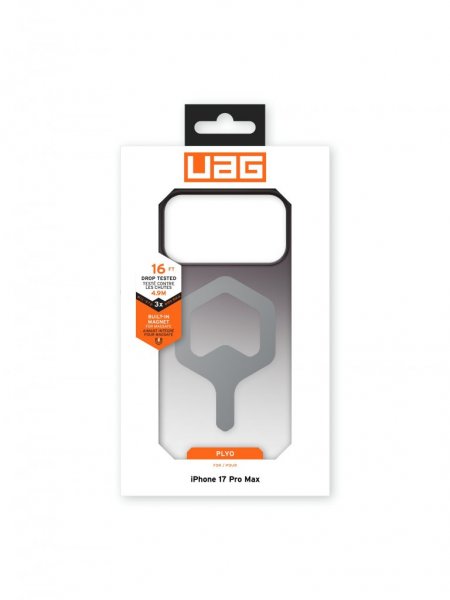 Urban Armor Gear (UAG) iPhone 17 Pro Max -kuori Plyo MagSafe Black/Clear Ombré