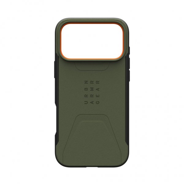 Urban Armor Gear (UAG) iPhone 17 Pro Max -suojakuori Civilian MagSafe Olive/Orange