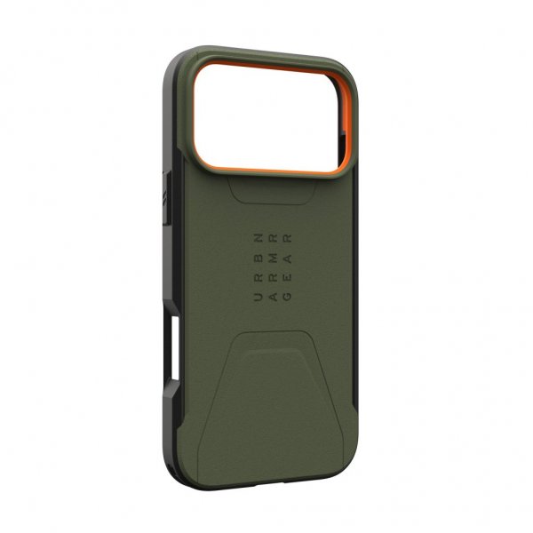 Urban Armor Gear (UAG) iPhone 17 Pro Max -suojakuori Civilian MagSafe Olive/Orange