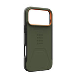 Urban Armor Gear (UAG) iPhone 17 Pro Max -suojakuori Civilian MagSafe Olive/Orange