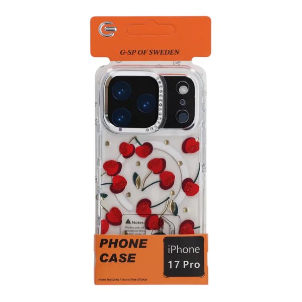 iPhone 17 Pro -kuori kuvioitu MagSafe Kirsikka