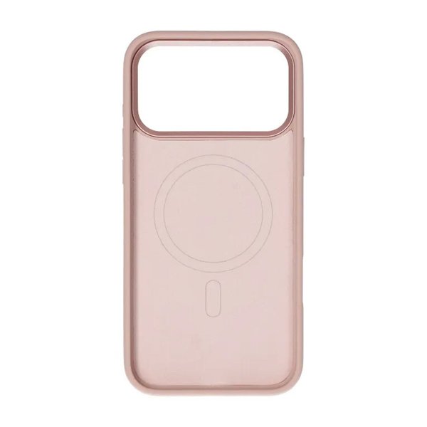 iPhone 17 Pro Max Kuori Silikoni MagSafe Vaaleanpunainen