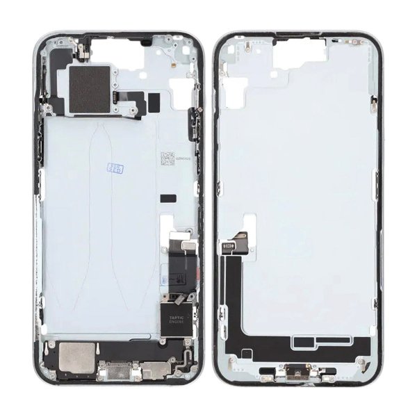 Keskirunko pikkutarvikkeineen iPhone 15 Plus - Puhelin – Sininen OEM