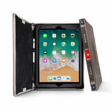 Twelve South iPad 9.7 (5./6. sukupolvi)/iPad Air 1/2 BookBook aitoa nahkaa oleva jalustallinen suojakotelo, ruskea