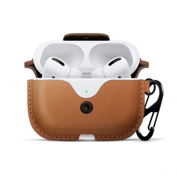Twelve South AirSnap Pro -kotelo AirPods Prolle Konjakki