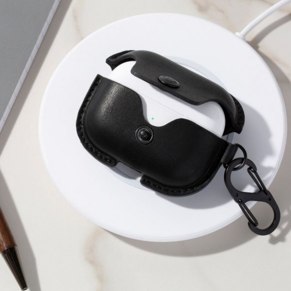 Twelve South AirSnap Pro -kotelo AirPods Pro -kuulokkeille, musta