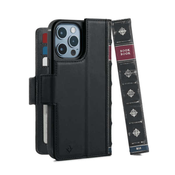 Twelve South iPhone 13 Pro Max -kotelo BookBook MagSafe musta