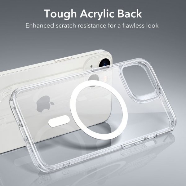ESR iPhone 13/iPhone 14 Classic Hybrid HaloLock läpinäkyvä kuori