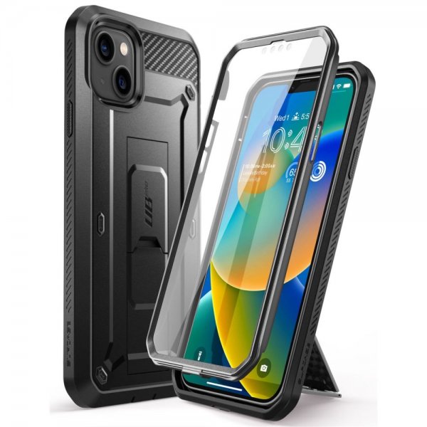 Supcase iPhone 13/iPhone 14 Suojakuori UB Pro Musta