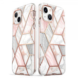 Supcase iPhone 14 Plus -kuori Cosmo Pink Marble