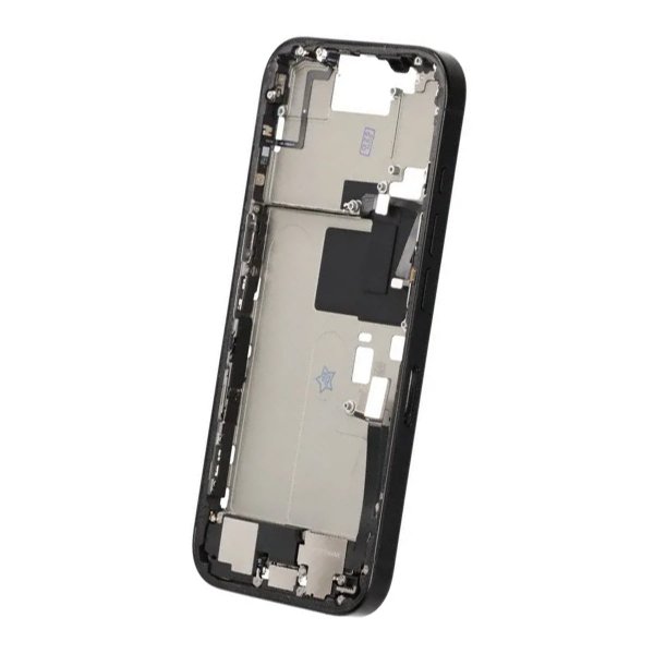 Keskikehys pikkutavaroilla iPhone 16 Pro - Svart Titan OEM