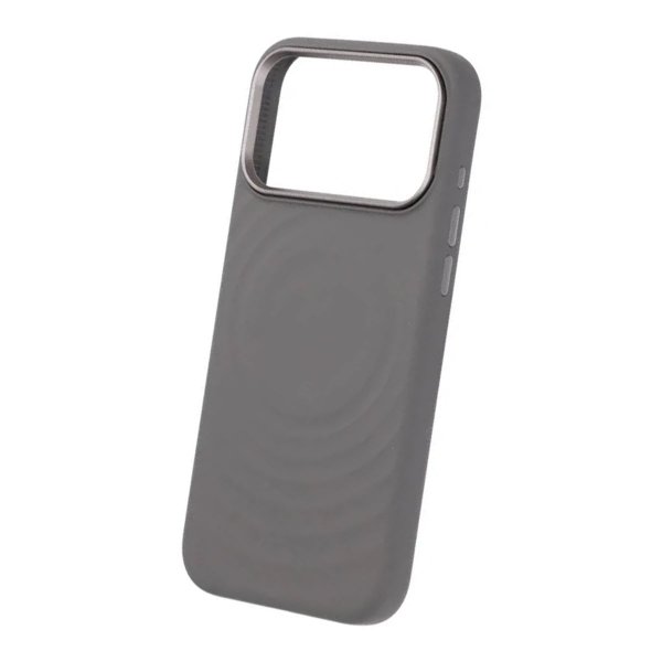 iPhone 17 Pro Max Kuori Silikoni MagSafe Tummanharmaa