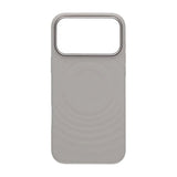 iPhone 17 Pro Max Silikonikuori MagSafe Vaaleanharmaa