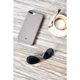 Twelve South iPhone 7 Plus/iPhone 8 Plus -kuori Relaxed Leather Warm Taupe