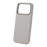 iPhone 17 Pro Max Silikonikuori MagSafe Vaaleanharmaa