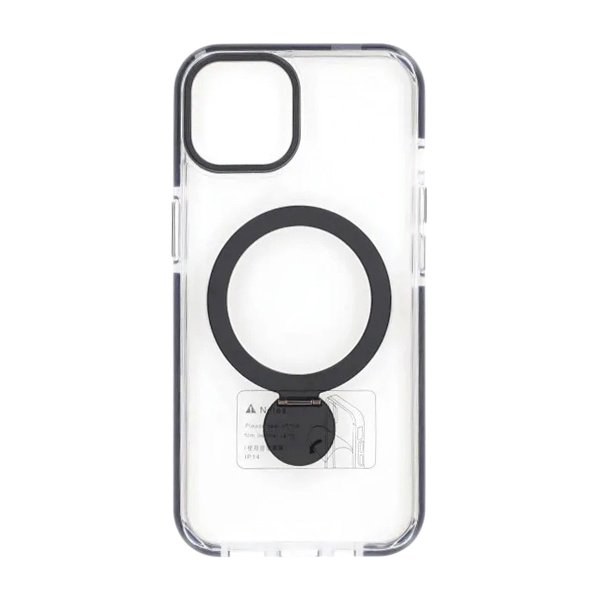 iPhone 15 Kuoret Rengasjalusta MagSafe Musta