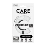 CARE by PanzerGlass iPhone 16 Pro -kuori Urban Combat MagSafe Musta Läpinäkyvä