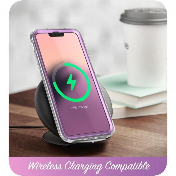 Supcase iPhone 14 Plus -kuori, Cosmo Purple Marble