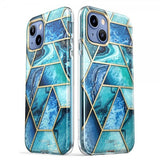 Supcase iPhone 14 Plus -suojakuori, Cosmo Blue Marble