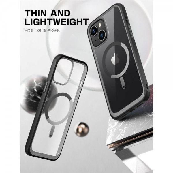 Supcase iPhone 14 Plus -suojakuori UB Mag, musta