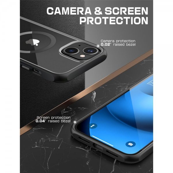 Supcase iPhone 14 Plus -suojakuori UB Mag, musta