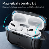ESR AirPods Pro/AirPods Pro 2 Kuori Cyber Tough HaloLock Musta