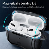 ESR AirPods Pro/AirPods Pro 2 Kuori Cyber Tough HaloLock Musta