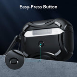 ESR AirPods Pro/AirPods Pro 2 Kuori Cyber Tough HaloLock Musta