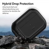 ESR AirPods Pro/AirPods Pro 2 -suojakuori Orbit Hybrid HaloLock musta