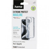 Hama iPhone 16 Pro Max -suojakuori Extreme Protect MagLine läpinäkyvä