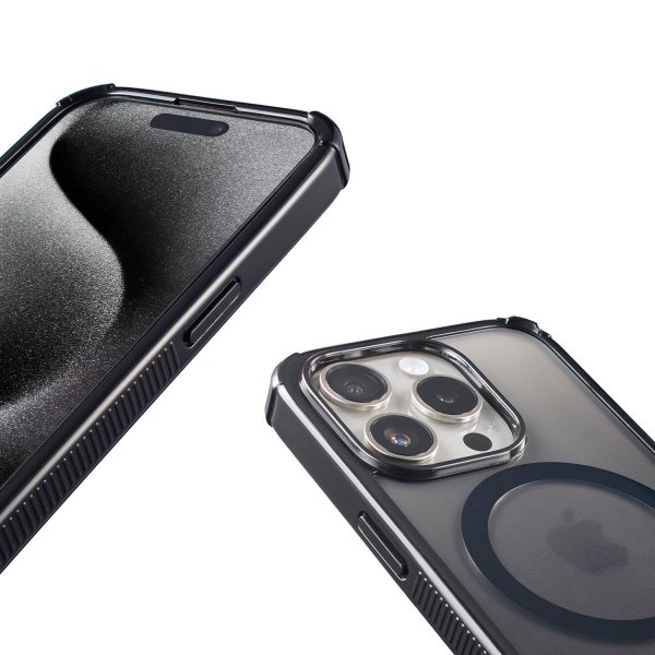 Hama iPhone 15 Extreme Protect MagLine -suojakuori, musta