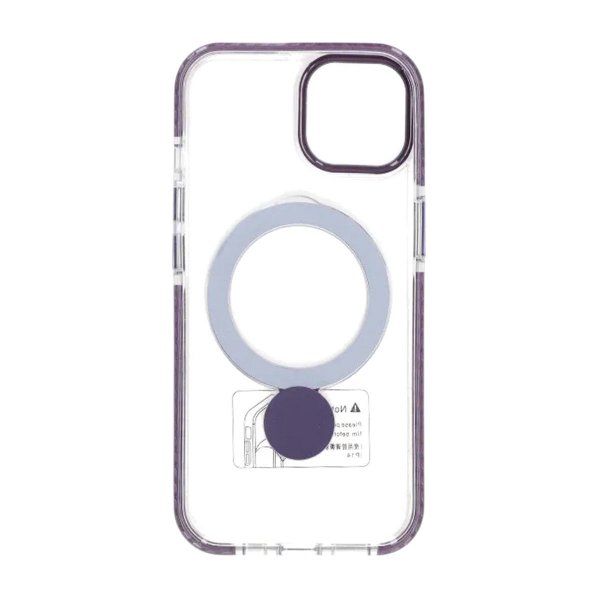 iPhone 13/iPhone 14 Kuori Sormusteline MagSafe Violetti