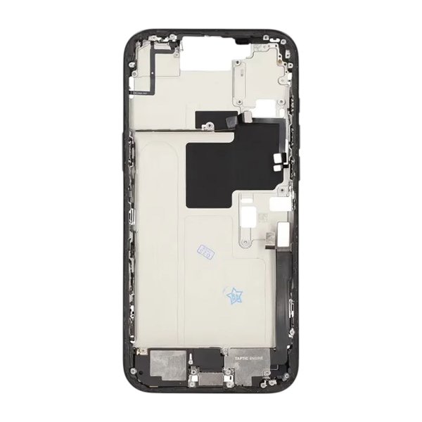 Keskikehys pikkutarvikkeilla iPhone 16 Pro Max - Musta Titaani OEM
