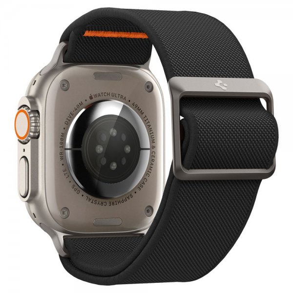 Spigen Apple Watch 44/45/46mm/Ultra 49mm ranneke Lite Fit Ultra musta