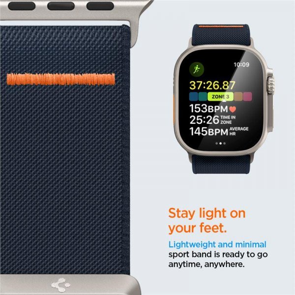 Spigen Apple Watch 44/45/46mm/Ultra 49mm ranneke Lite Fit Ultra Navy