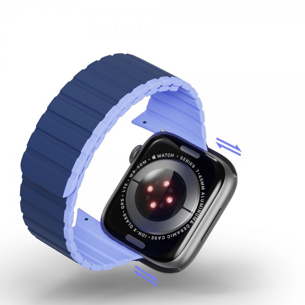 Dux Ducis Apple Watch 38/40/41/42mm ranneke LD-sarja sininen-violetti