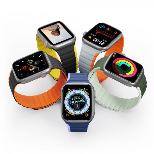 Dux Ducis Apple Watch 38/40/41/42mm ranneke LD-sarja sininen-violetti