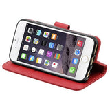 iPhone 6/6S -kotelo irrotettavalla kuorella, punainen