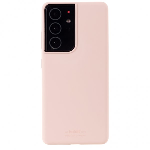 holdit Samsung Galaxy S21 Ultra Kuori Silikoni Blush Pink