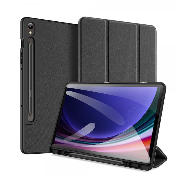 Dux Ducis Samsung Galaxy Tab S9 FE/S10 FE/S10 Lite -kotelo DOMO-sarja, musta