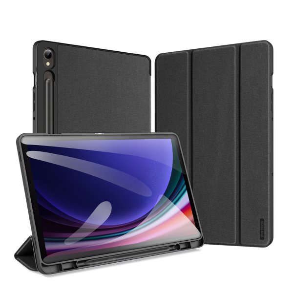 Dux Ducis Samsung Galaxy Tab S9 FE/S10 FE/S10 Lite -kotelo DOMO-sarja, musta