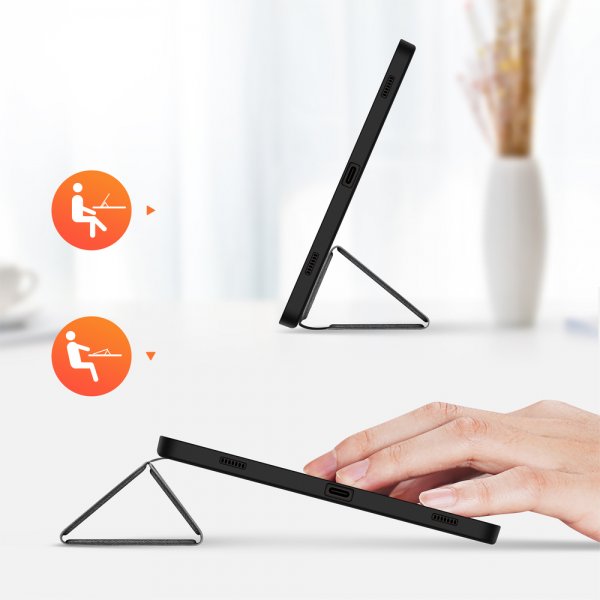 Dux Ducis Samsung Galaxy Tab S9 FE/S10 FE/S10 Lite -kotelo DOMO-sarja, musta