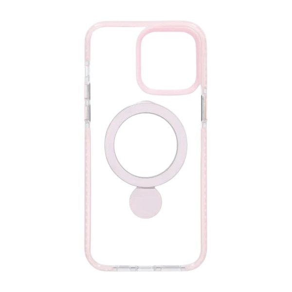 iPhone 15 -kuoret sormustelineellä, MagSafe, pinkki