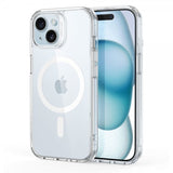 ESR iPhone 15 Classic Hybrid HaloLock läpinäkyvä suojakuori