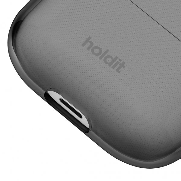 holdit AirPods Pro/AirPods Pro 2 Skal Seethru Musta