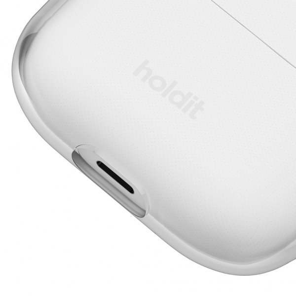 holdit AirPods Pro/AirPods Pro 2 Seethru White -kuoret