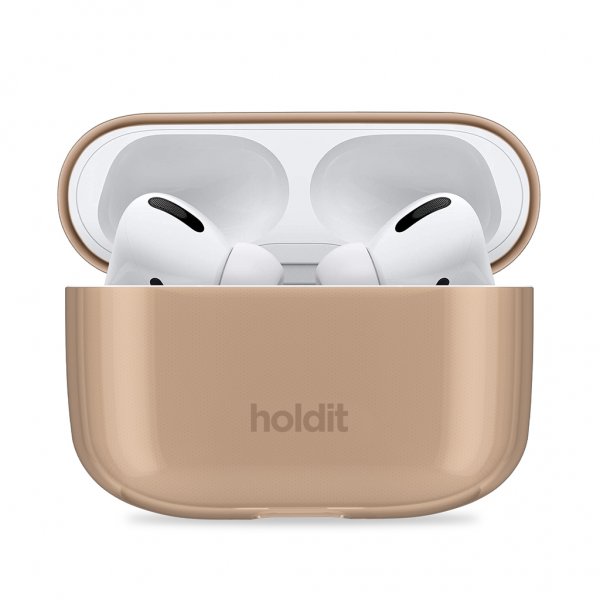 holdit AirPods Pro/AirPods Pro 2 Seethru tummanruskea kuori
