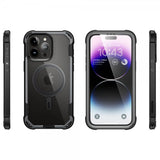 Supcase iPhone 15 Pro Max Kuori Ares Mag Musta