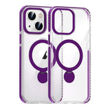 iPhone 15 -kuoret sormustelineellä MagSafe, violetti