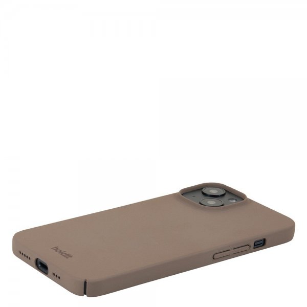 Holdit iPhone 15 Slim Case -suojakuori, Mocha Brown